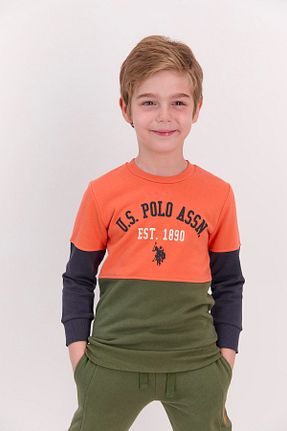 ست بالاتنه و پائین تنه رنگی بچه گانه بافتنی U.S. Polo Assn. - کد 176935905