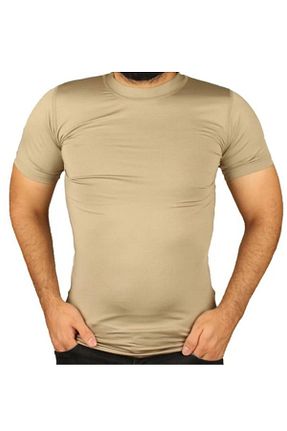 تیشرت بژ مردانه اسلیم فیت Asker Kolisi - کد 44472831
