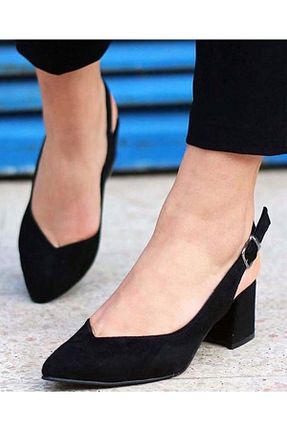 کفش پاشنه بلند کلاسیک مشکی زنانه پارچه shopcolic - کد 177507014