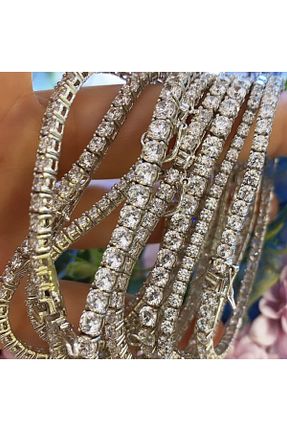 دستبند نقره سفید زنانه 925 عیار CAKA TAKI - کد 177606577