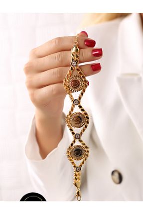 دستبند جواهر طلائی زنانه زیرکن ADGOLD - کد 180650391
