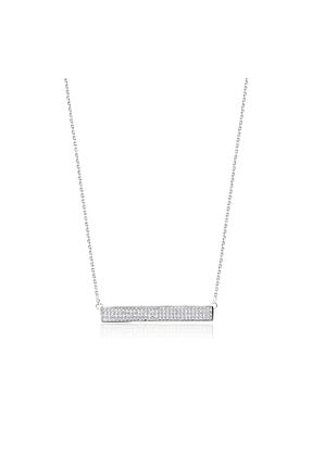 گردنبند نقره سفید زنانه 925 عیار Khailo Silver - کد 36967221