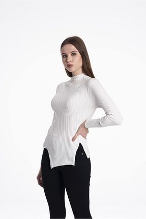 پلیور سفید زنانه ساده GAJA - کد 61610867