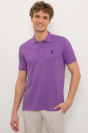 پولوشرت بنفش مردانه پنبه ای U.S. Polo Assn. - کد 60659713