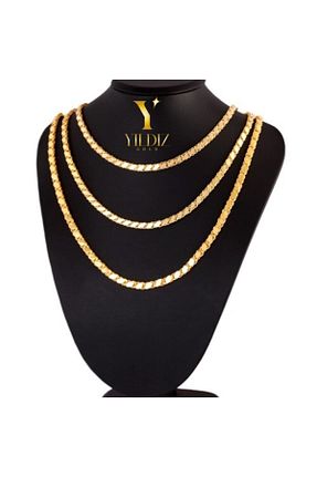 گردنبند جواهر طلائی زنانه روکش طلا Yıldız Gold İmitasyon - کد 62196205