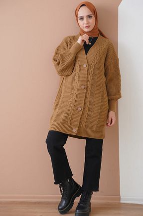 رویه حجاب قهوه ای زنانه اکریلیک Bigdart - کد 182298553