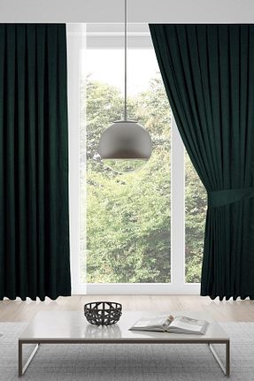 پرده زمینه خاکی پلی استر MEVVA HOME - کد 184959558