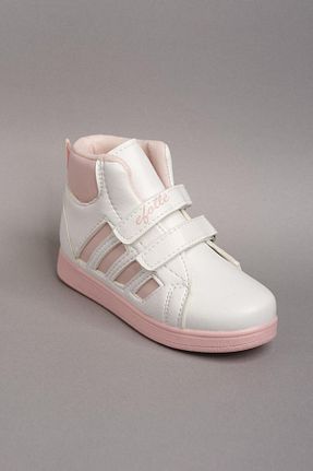 بوت / نیم بوت سفید بچه گانه چرم مصنوعی RUNSTEP - کد 183437827