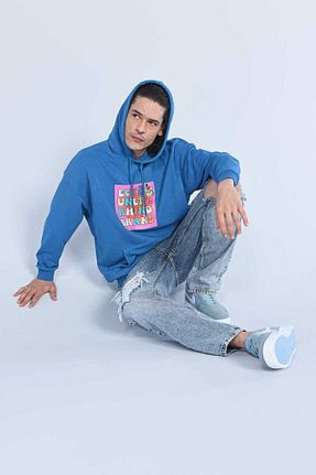 سوئیشرت آبی مردانه چاپی Ecko Unltd - کد 88511959