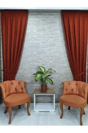 پرده زمینه نارنجی قابل شستشو BBB - کد 60228905