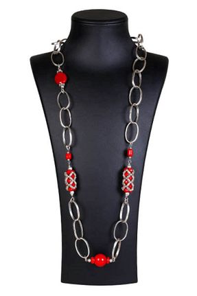 گردنبند جواهر زنانه سنگ طبیعی LEYLAKİ TAKI - کد 57124846