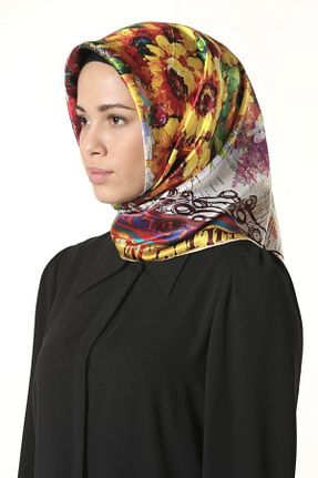 روسری زرد 90 x 90 Misiny - کد 44602768