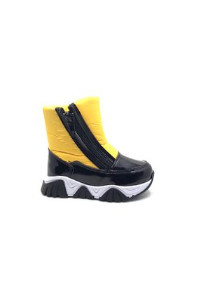 بوت برفی زرد بچه گانه چرم مصنوعی HAPPY WALK - کد 190264432