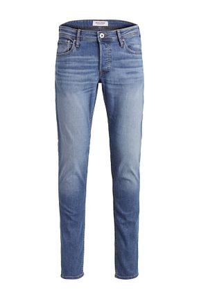 شلوار سرمه ای مردانه پنبه ای Jack & Jones - کد 34173574
