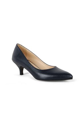 کفش مجلسی سرمه ای زنانه چرم خالص KARVENSHOES - کد 53490854