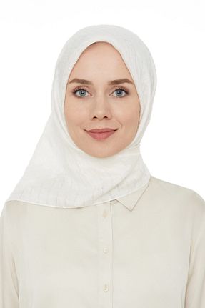 روسری سفید 100 x 100 Levidor - کد 150739225