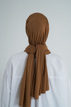 روسری قهوه ای پنبه ای Gülsoy - کد 96835409