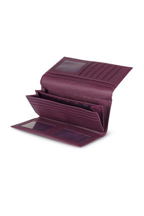 کیف پول بنفش زنانه ابعاد بزرگ OttoAngelino - کد 32085660