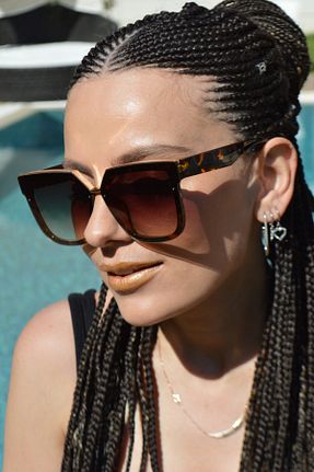 عینک آفتابی قهوه ای زنانه UV400 By Harmony - کد 95503433