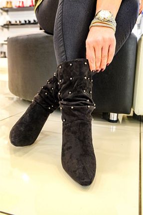 بوت / نیم بوت مشکی زنانه جیر VALERIA - کد 192270465