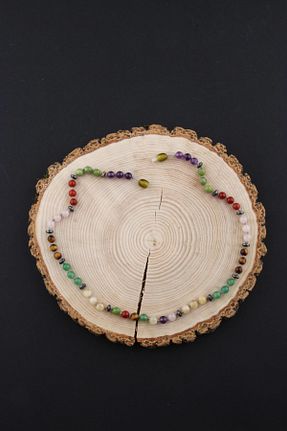 گردنبند جواهر رنگی زنانه OSMANLI DEĞERLİ TAŞ - کد 192589875