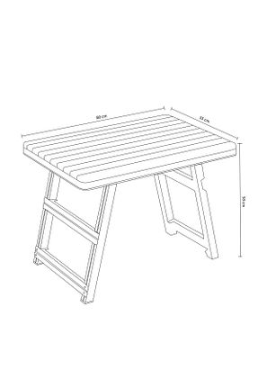 میز باغچه قهوه ای کد 191103718