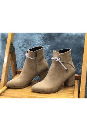 بوت / نیم بوت قهوه ای زنانه جیر KAFKASLAR - کد 192793801
