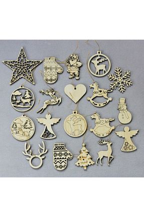 تزئینات کریسمس بژ Mini Tasarım Atölyem - کد 193864382