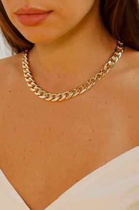 گردنبند جواهر طلائی زنانه روکش طلا imperial accessories - کد 194025855