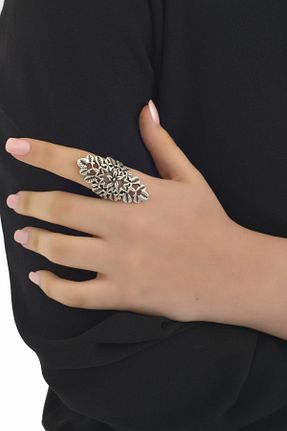 انگشتر جواهر زنانه روکش نقره LABALABA - کد 4267638