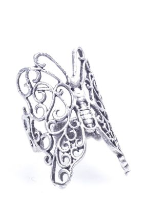 انگشتر جواهر زنانه روکش نقره کد 4152928
