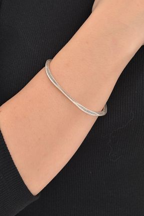 دستبند جواهر زنانه روکش نقره LABALABA - کد 3808607
