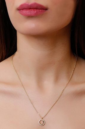 گردنبند جواهر طلائی زنانه زیرکن LABALABA - کد 39558955