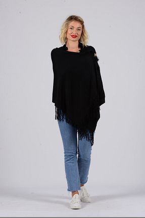 شال مشکی زنانه اکریلیک Gezgin tekstil ve aksesuar - کد 46363041