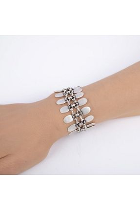 دستبند جواهر زنانه روکش نقره ARLİZ TAKI - کد 64610288