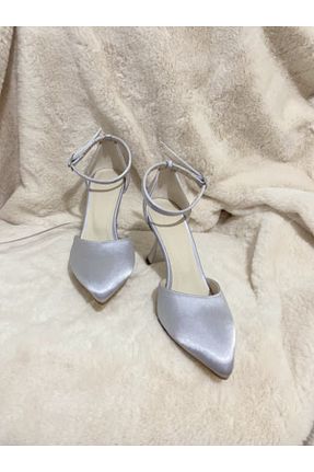 کفش پاشنه بلند کلاسیک زنانه ساتن LADİESHOE - کد 192352635