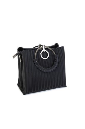 کیف پستچی مشکی زنانه چرم مصنوعی Nas Bag - کد 192132772