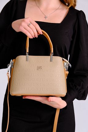 کیف دوشی قهوه ای زنانه چرم مصنوعی Just Polo - کد 193814818
