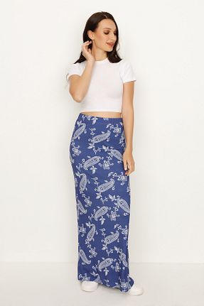 دامن آبی زنانه ویسکون Select Moda - کد 193141574