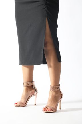 کفش مجلسی صورتی زنانه چرم لاکی پاشنه بلند ( +10 cm) پاشنه نازک کد 194141112