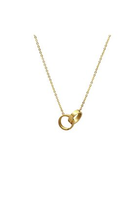 گردنبند استیل ( فولاد ) طلائی زنانه استیل (فولاد) Gümüş Hediye Al - کد 194541203