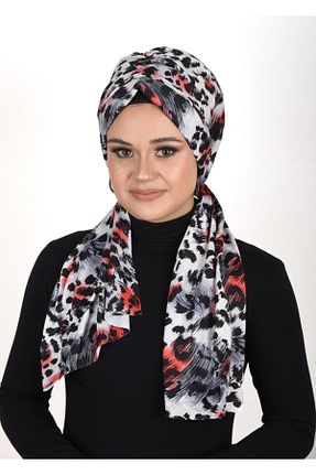 شال قرمز زنانه پلی استر OykumBone - کد 194592606