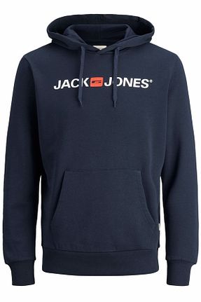 سوئیشرت سرمه ای مردانه چاپی Jack & Jones - کد 194766868