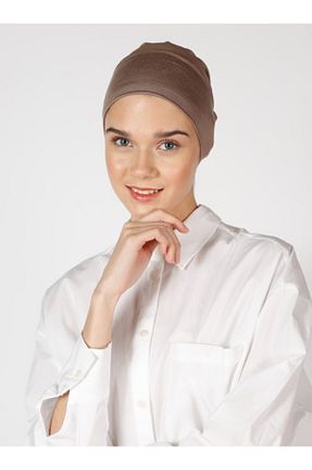کلاه شنای حجاب قهوه ای زنانه Ecardin - کد 195403997