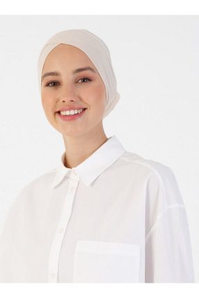 کلاه شنای حجاب بژ زنانه Ecardin - کد 195404575