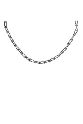 گردنبند استیل طوسی زنانه فولاد ( استیل ) کد 194546187