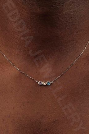 گردنبند نقره طلائی زنانه 925 عیار eddiajewellery - کد 195196343
