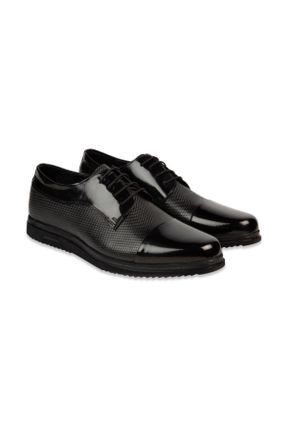 کفش کژوال مشکی مردانه چرم طبیعی کد 195415449