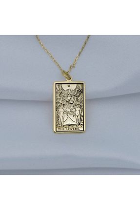 گردنبند نقره طلائی زنانه 925 عیار Nida Jewelry - کد 196136114