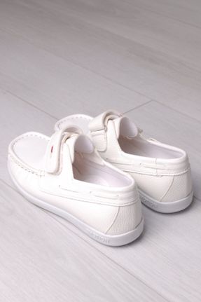 کفش کژوال سفید بچه گانه چرم مصنوعی پاشنه کوتاه ( 4 - 1 cm ) پاشنه ساده کد 107344035